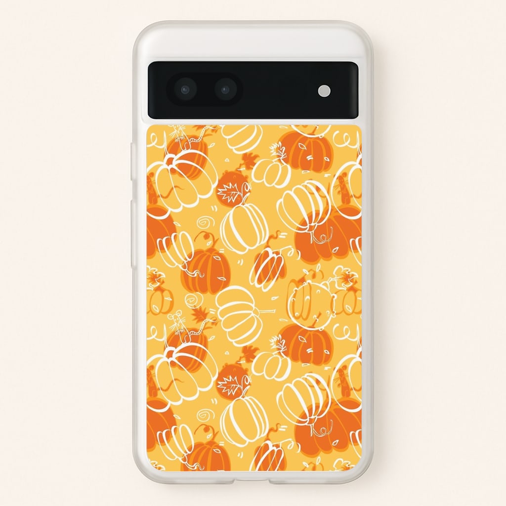 Drawn Pumpkin Pattern Phone Case