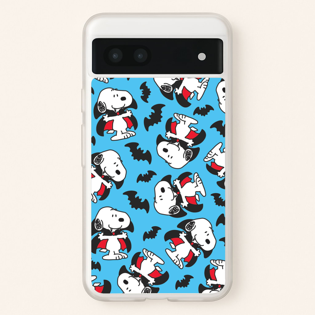 Cartoon Beagle Vampire And Bats Pattern Phone Case