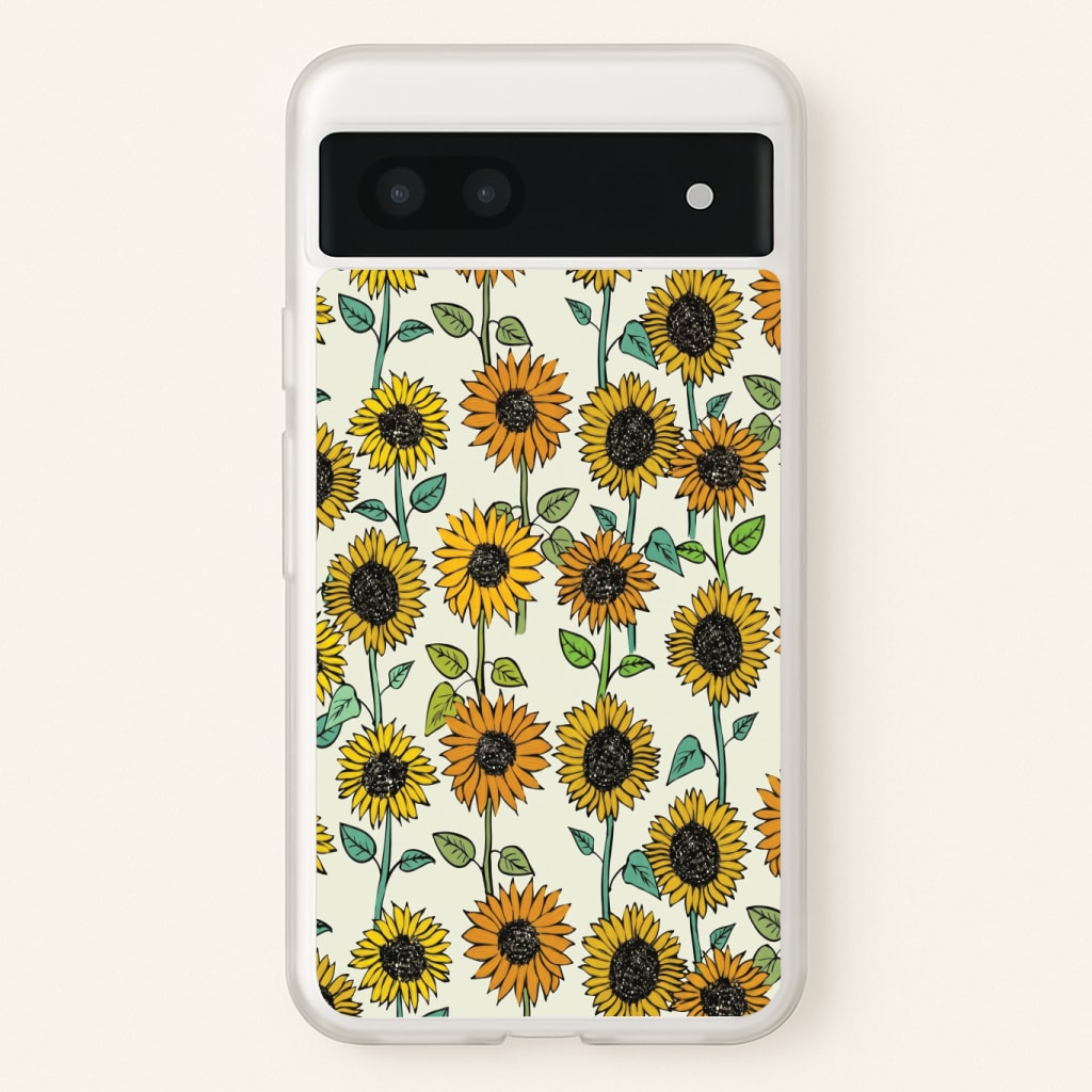 Painted Sunflowers Phone Case