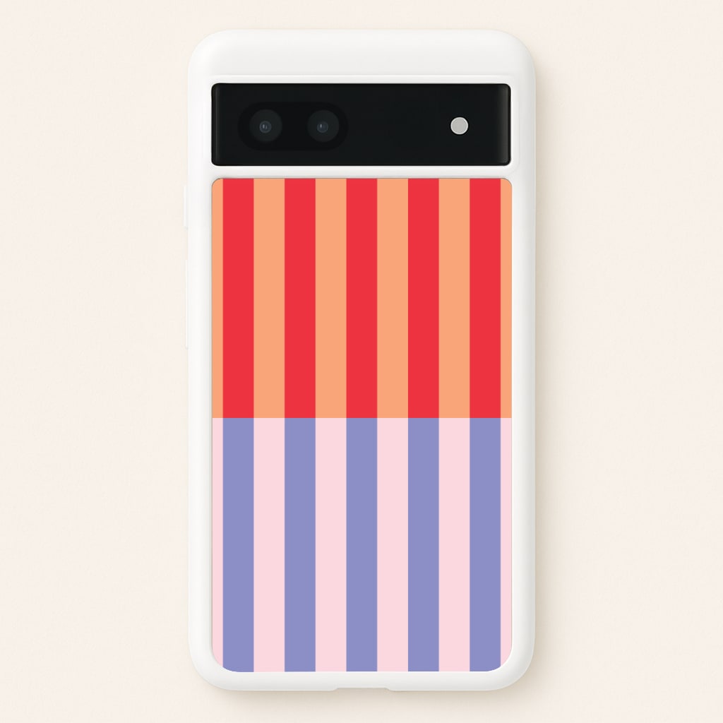Multicoloured Pinstripe Abstract Pattern Phone Case