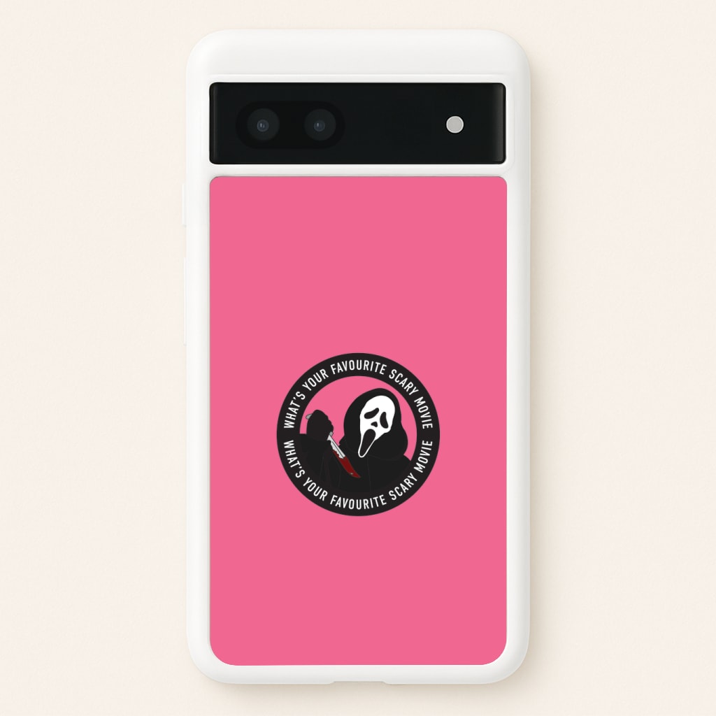 What's Your Favourite Scary Movie Badge Phone Case