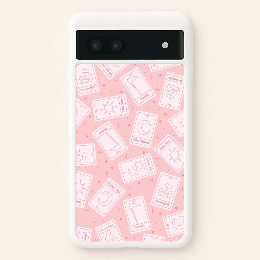 Pastel Pink Tarot Cards Pattern Phone Case