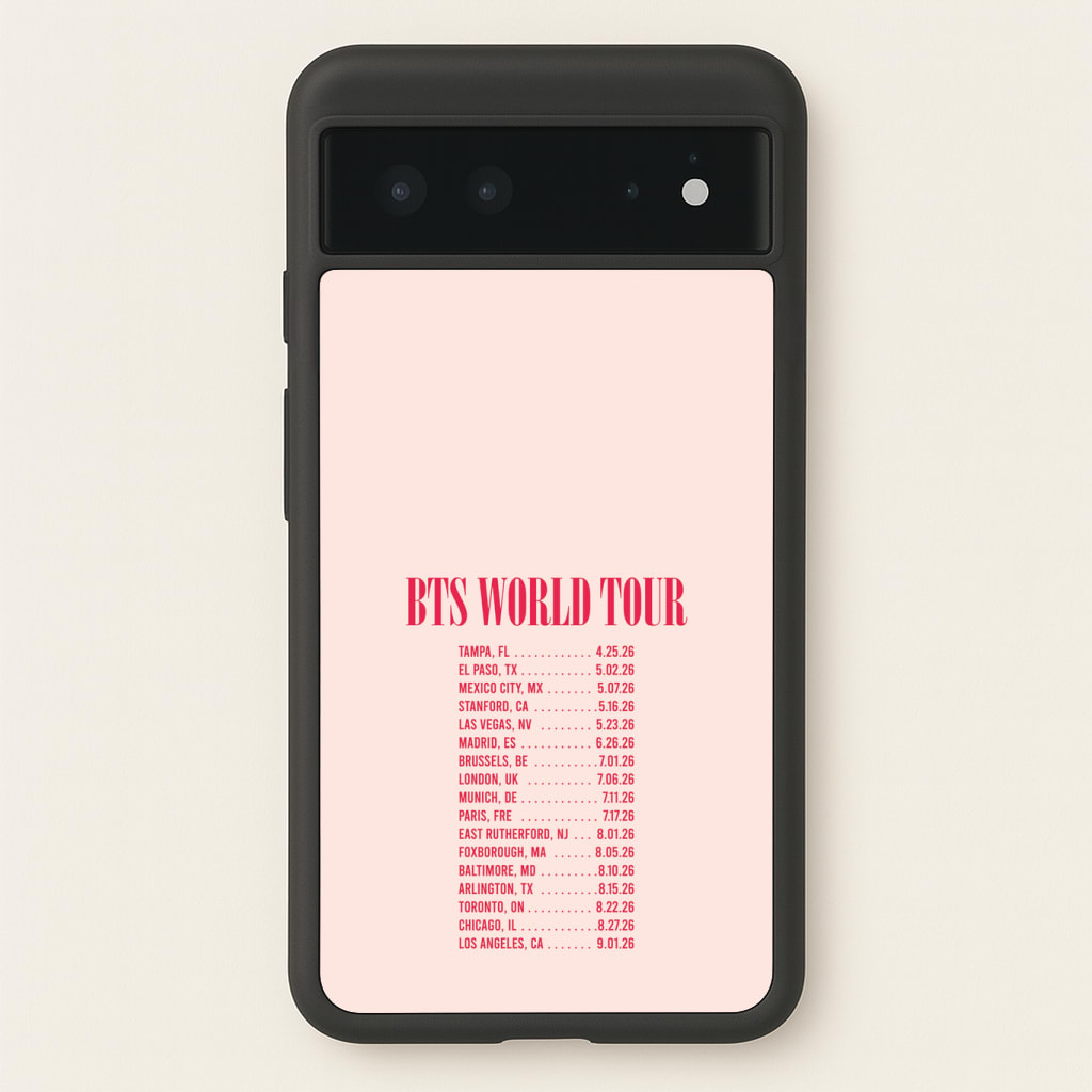 K-Pop Band World Tour List 2026 Phone Case