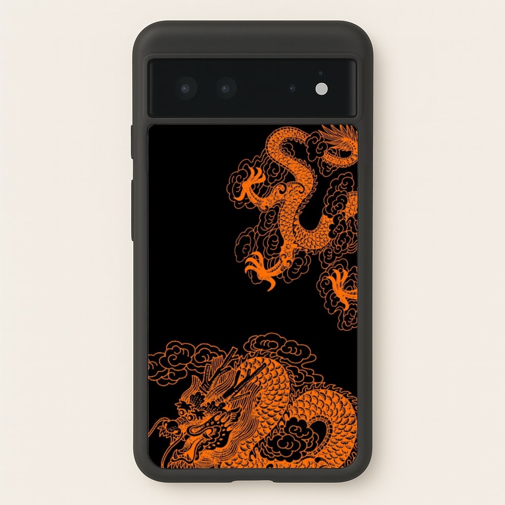 Orange Dragon Phone Case