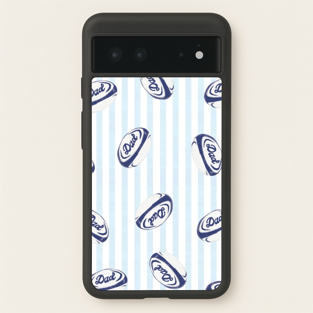 Dad Rugby Ball Pattern Phone Case