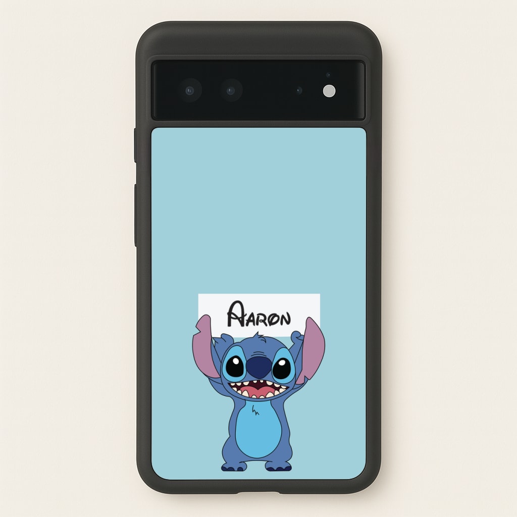 Standing Blue Alien - Personalised Disney Phone Case