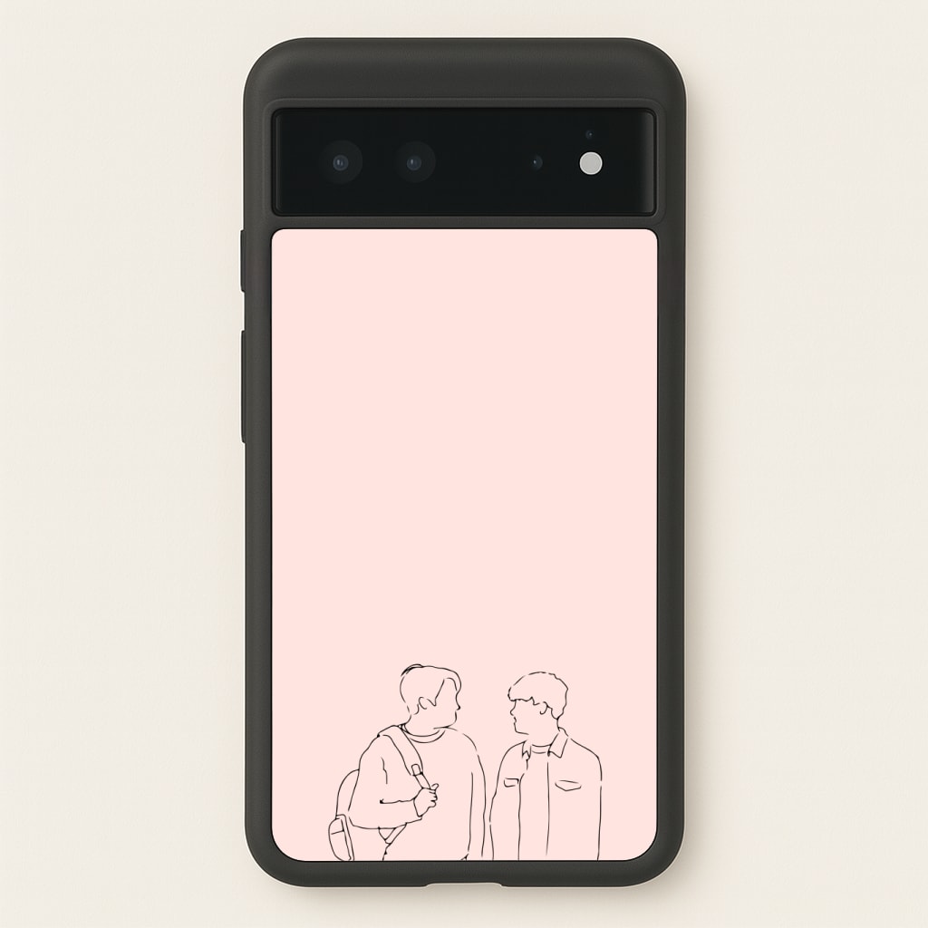 Outline - Heart TV Phone Case