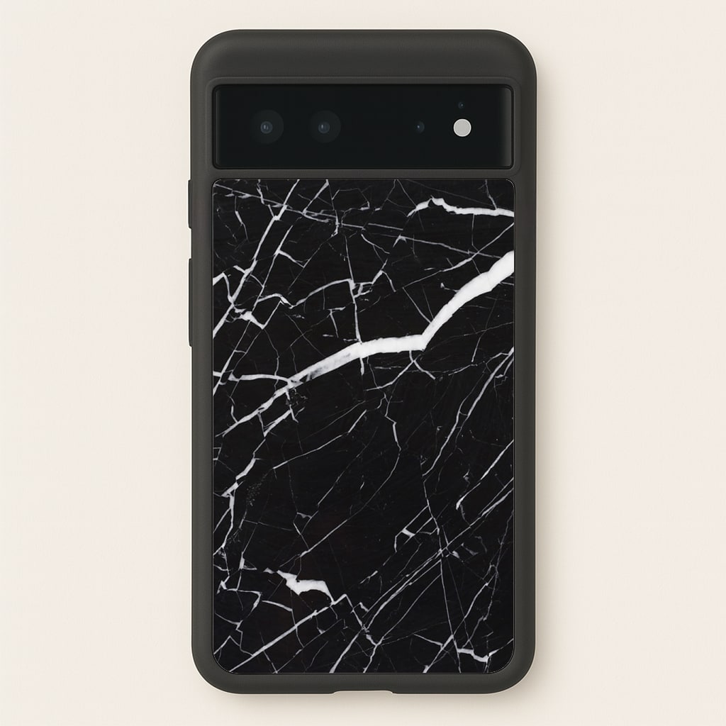Black & White Marble Pattern Phone Case