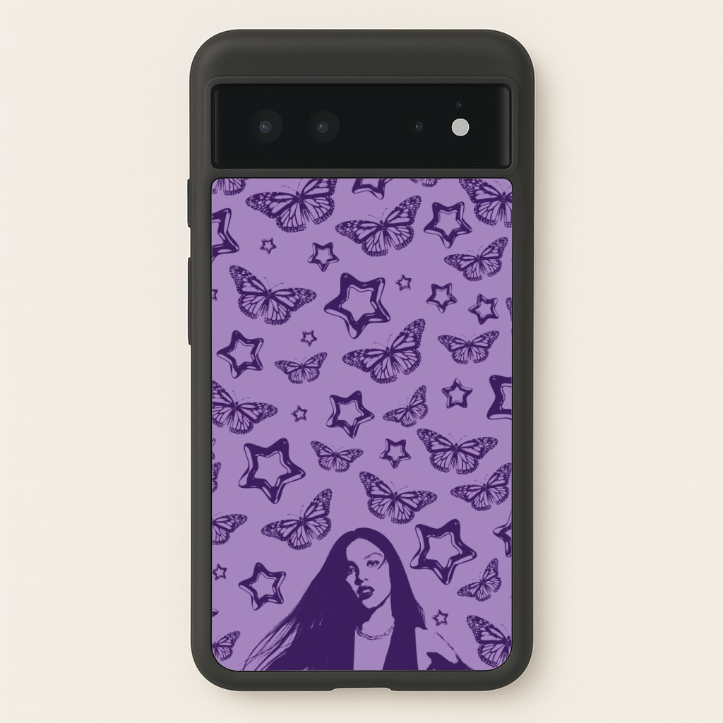 Stars And Butterflies Pattern Phone Case