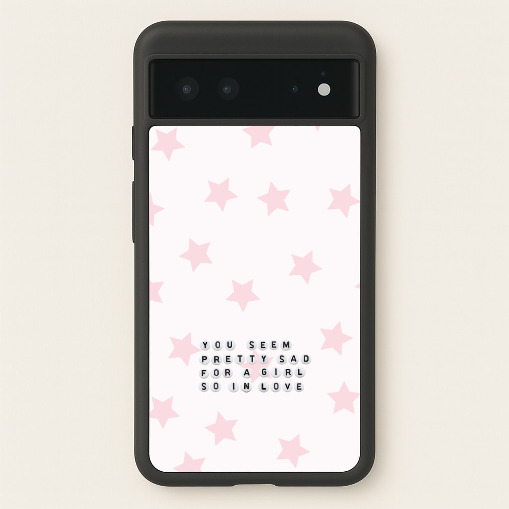 Pretty Sad Letter Beads Phone Case