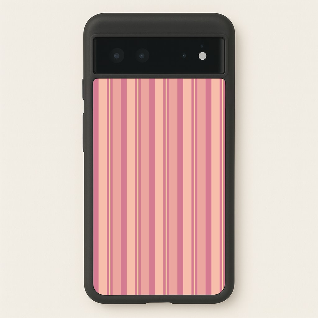 Pink And Yellow Stripes Phone Case