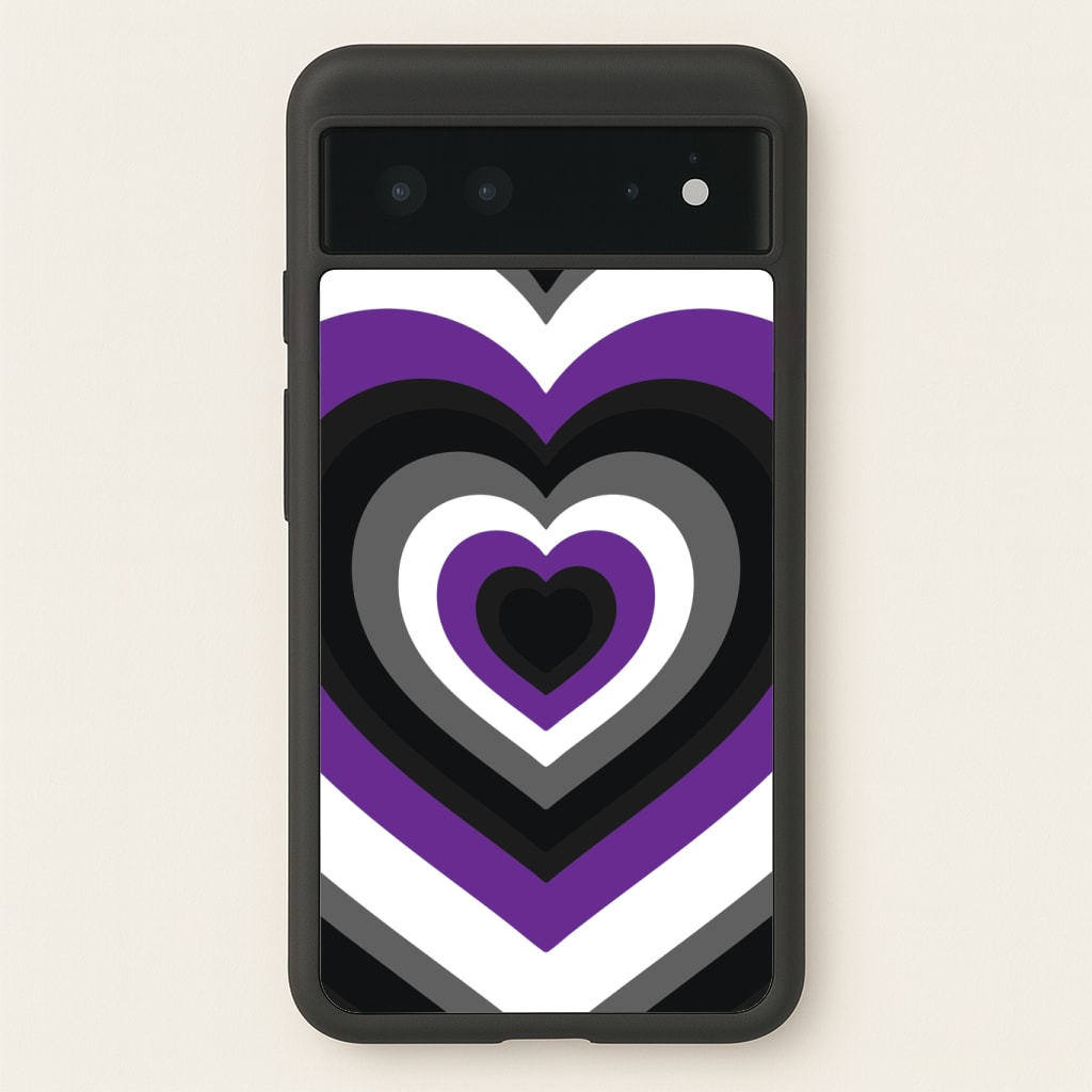 Asexual Pride Heart Phone Case