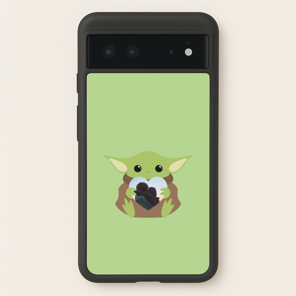 Baby Yoda - Personalised Couples Phone Case