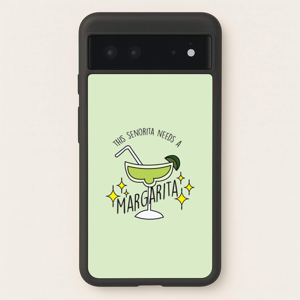 This Senorita Needs A Margarita - Funny Quotes Phone Case
