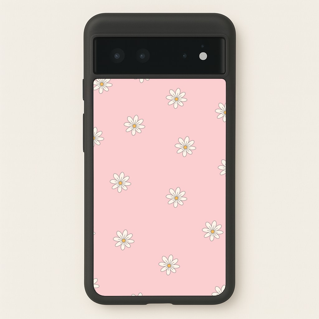 Dusty Pink Daisy Pattern Phone Case