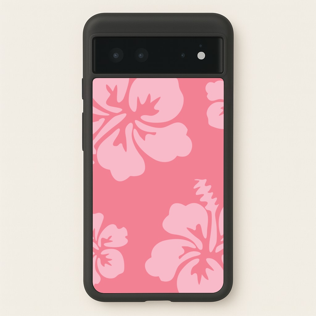Pink Hawaiian Flowers Pattern Phone Case