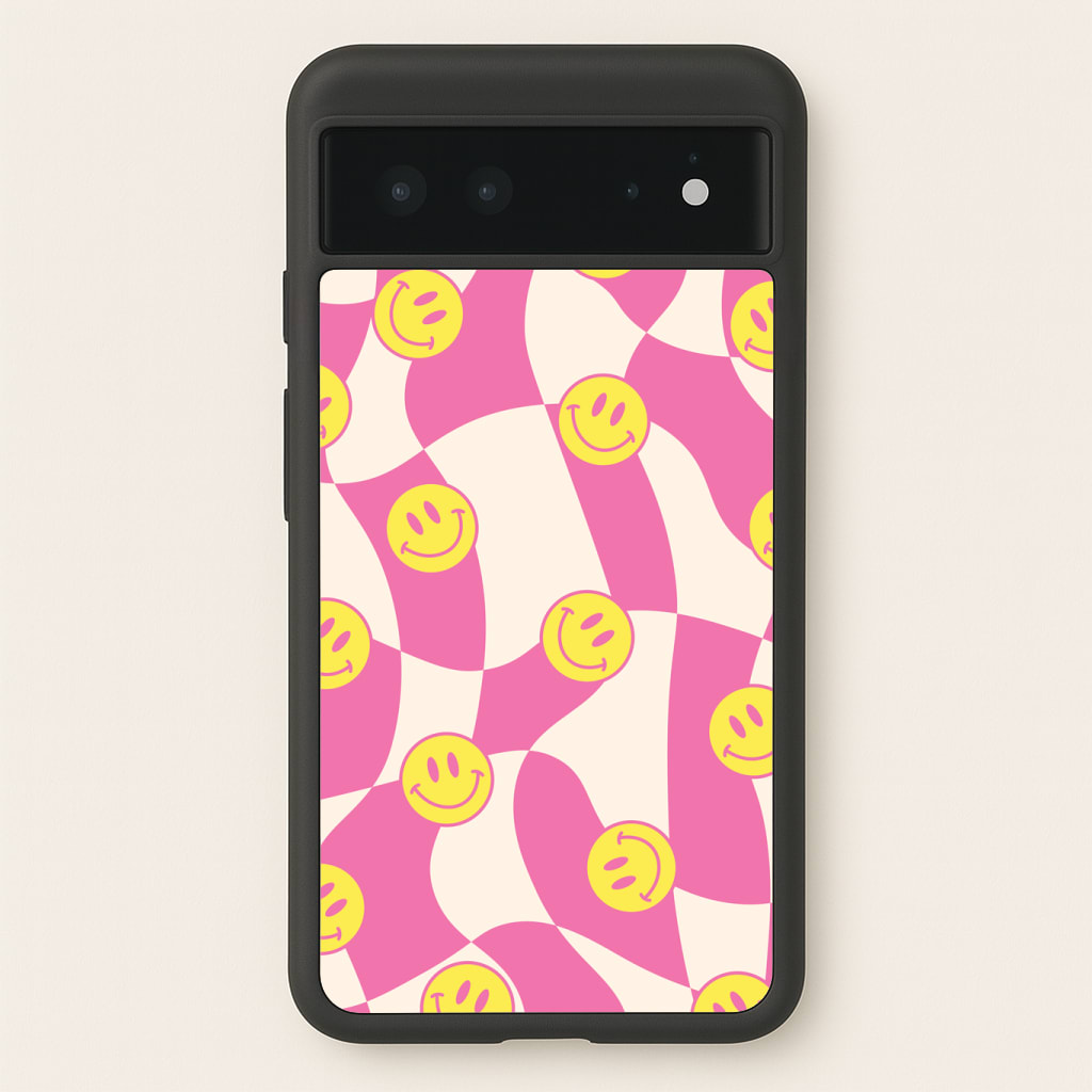 Smiley Checkboard - Trippy Patterns Phone Case