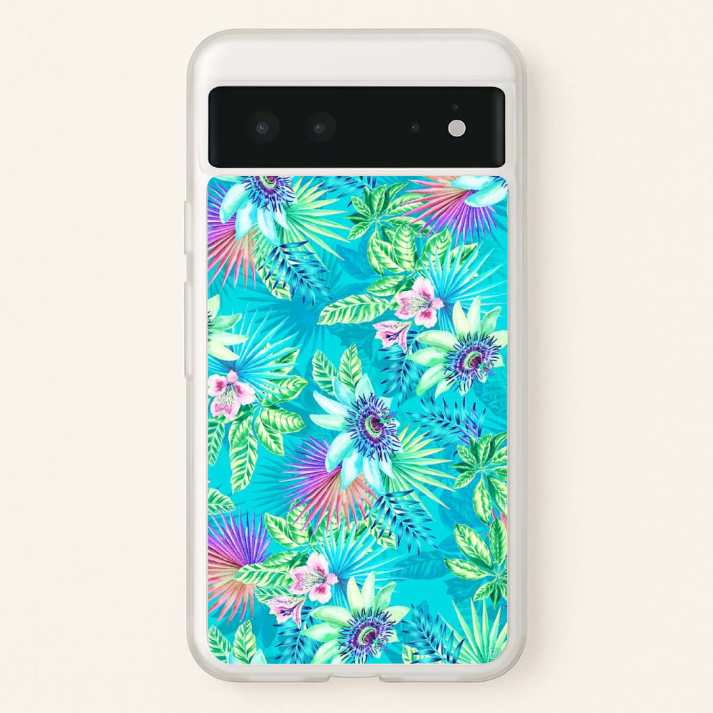 Blue Floral Pattern Phone Case
