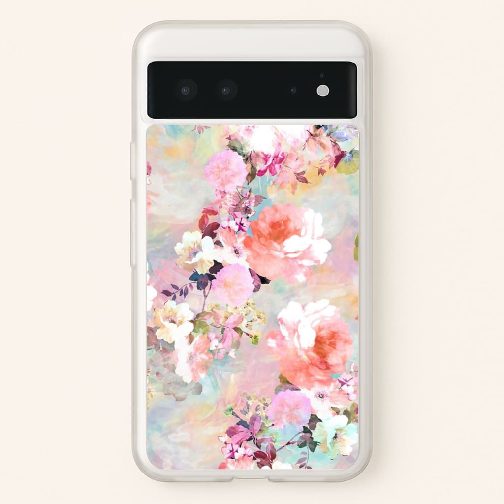Pastel Pink Floral Pattern Phone Case