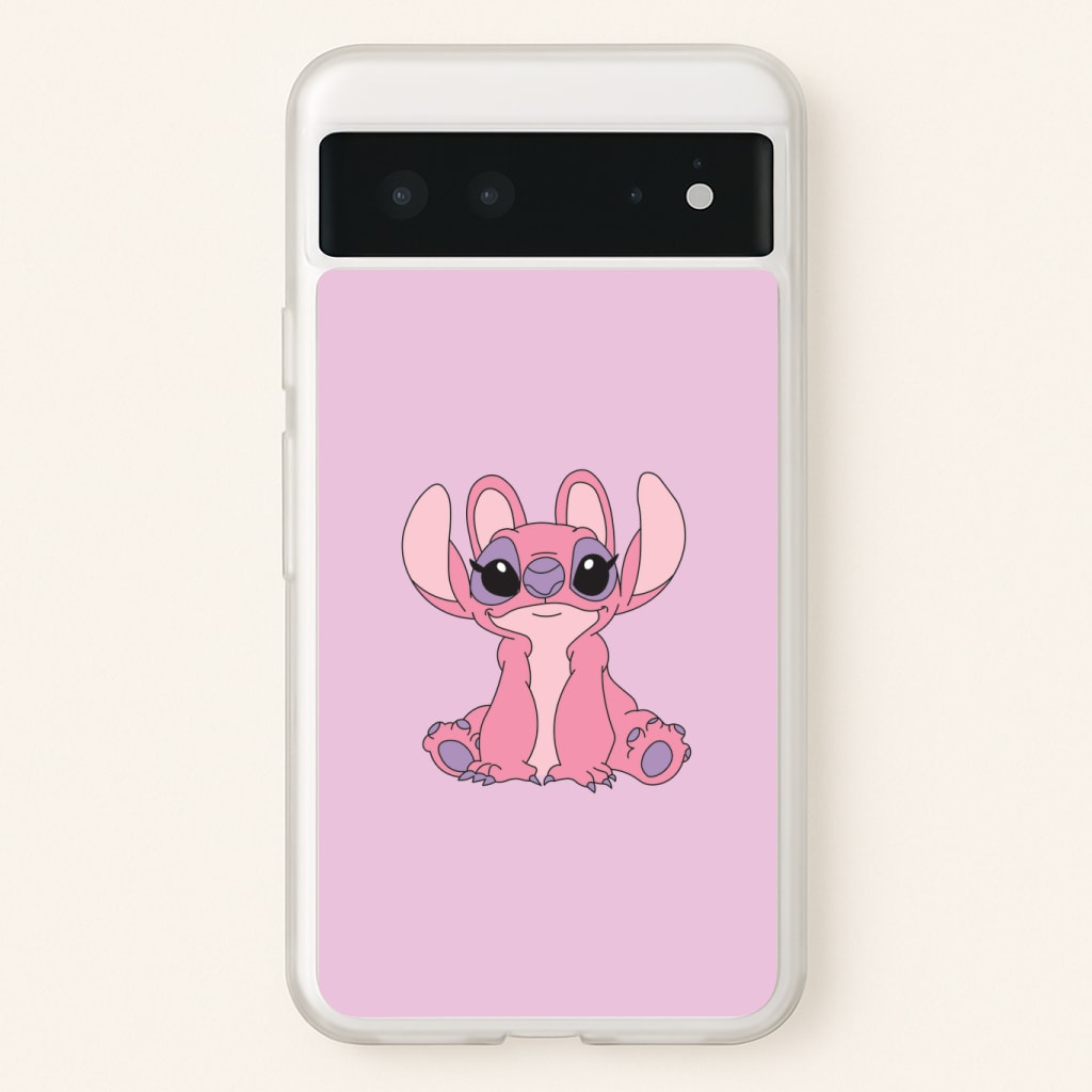 Sitting Down - Pink Alien Phone Case