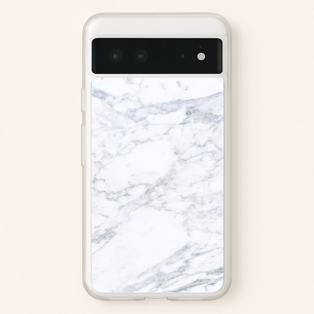 White Marble Pattern Phone Case