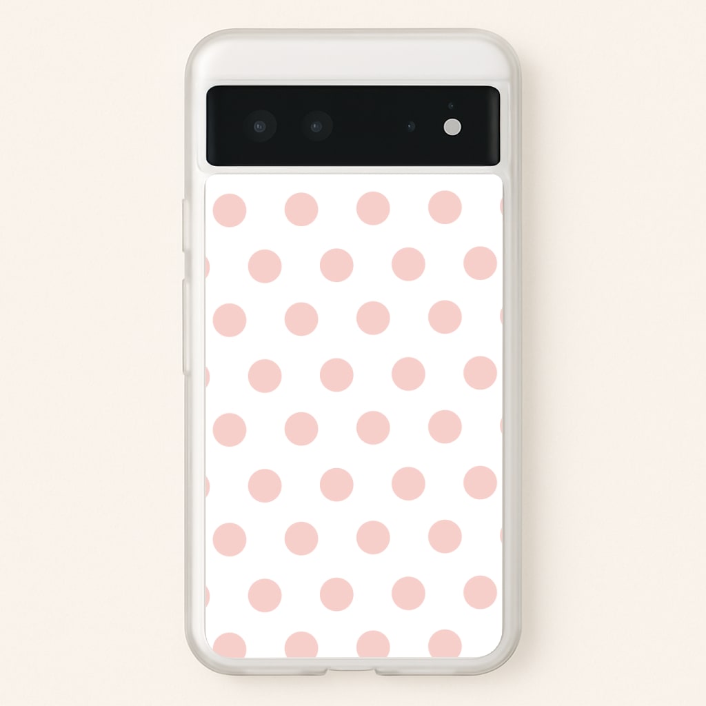Pink Polka Dot Personalised Phone Case