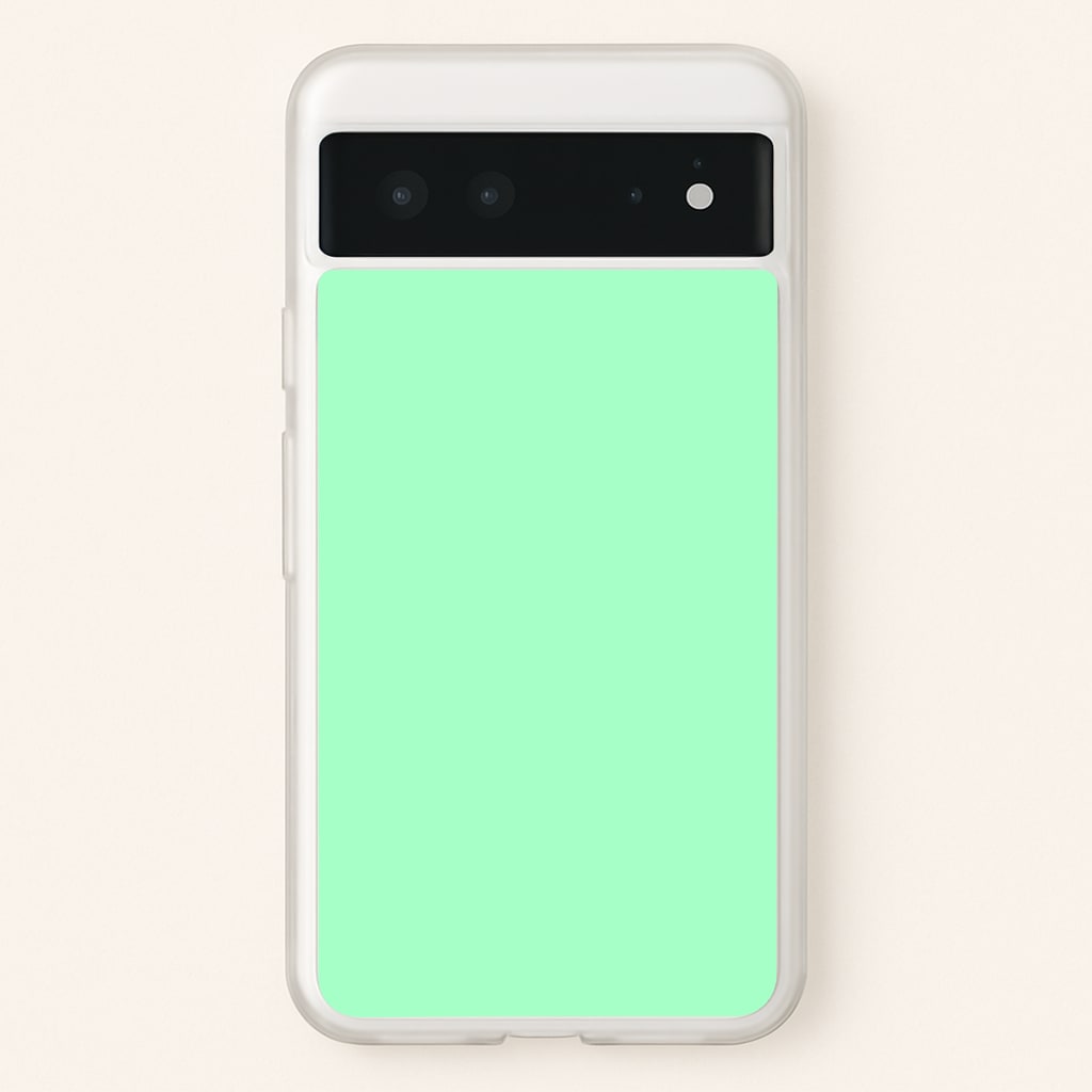 Back To Casics - Pretty Pastels - Plain Green Phone Case