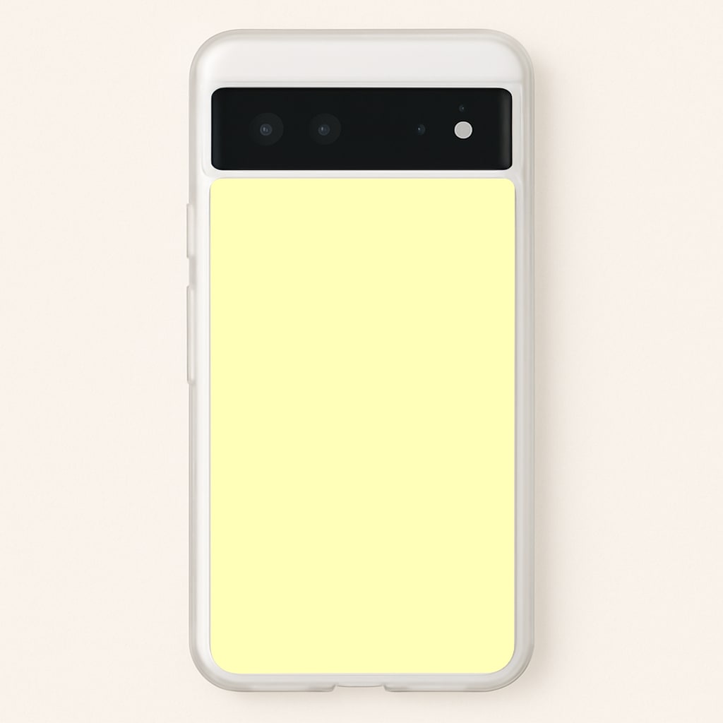 Back To Casics - Pretty Pastels - Plain Yellow Phone Case
