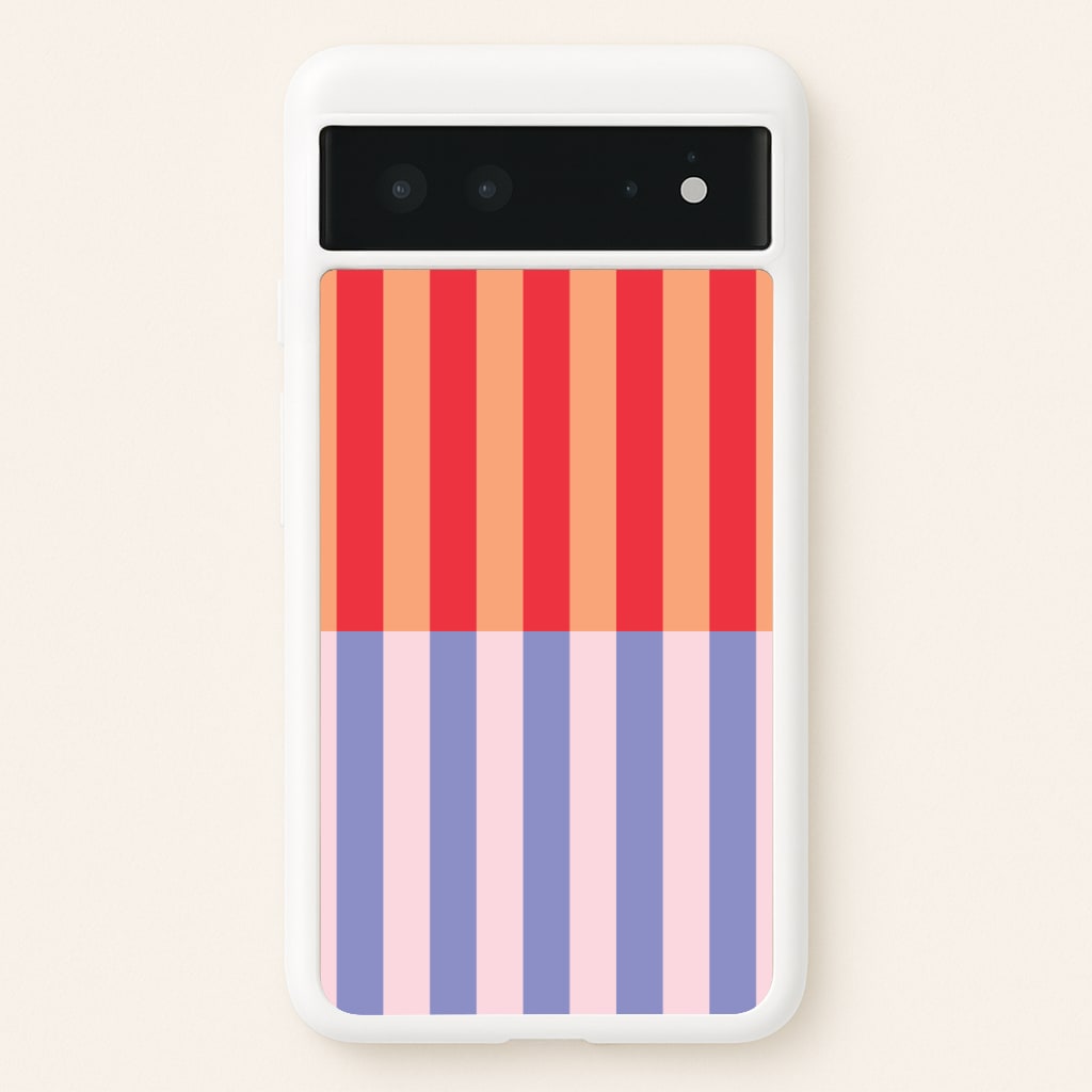 Multicoloured Pinstripe Abstract Pattern Phone Case