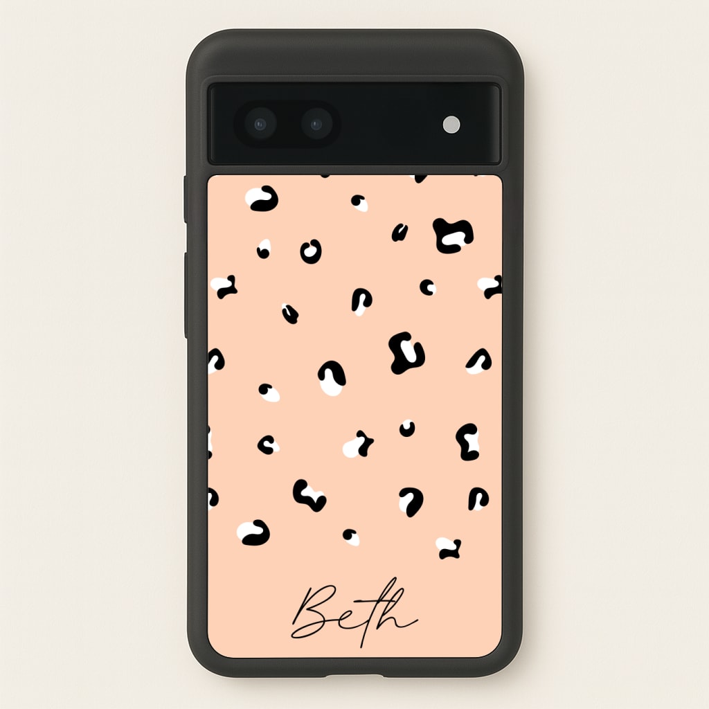 Personalised Name Cheetah Print Phone Case