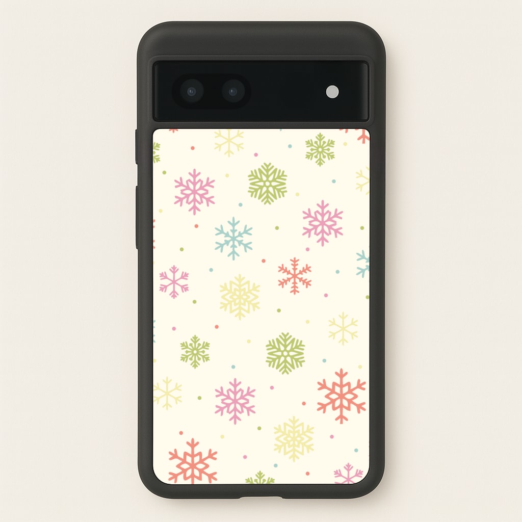 Pastel Snowflakes Pattern Phone Case