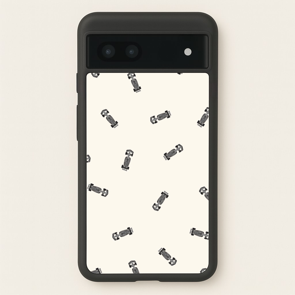 Race Cars Pattern Off White Phone Case