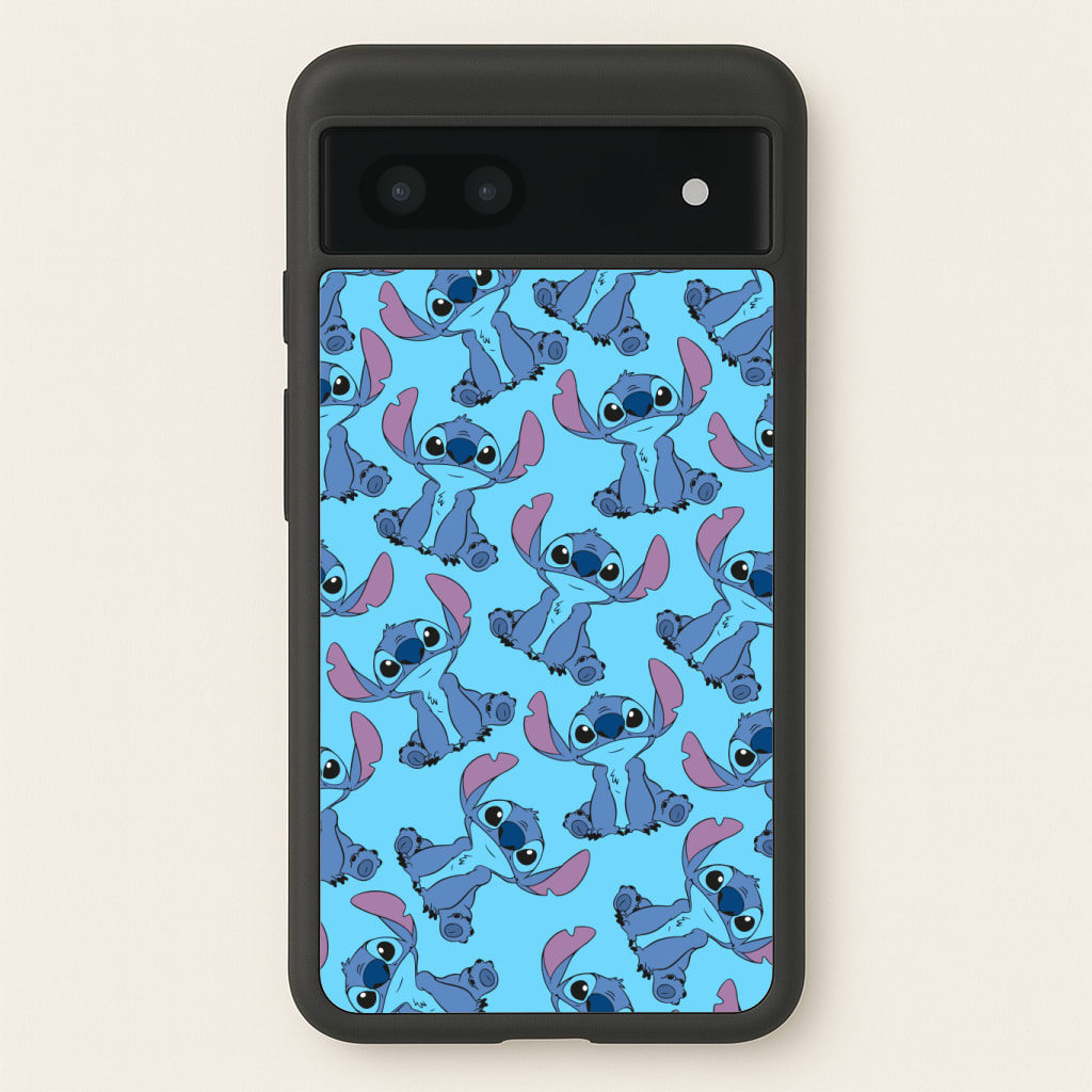 Cute Alien Blue Pattern Phone Case