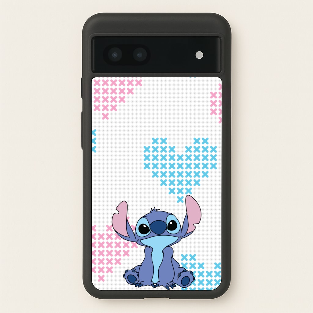 Blue Alien Hearts Phone Case