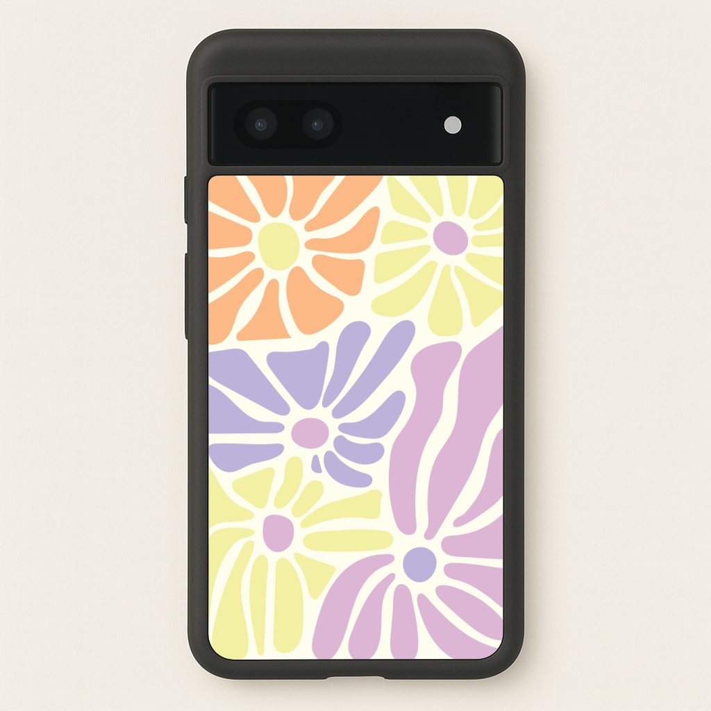 Pastel Abstract Flowers Phone Case