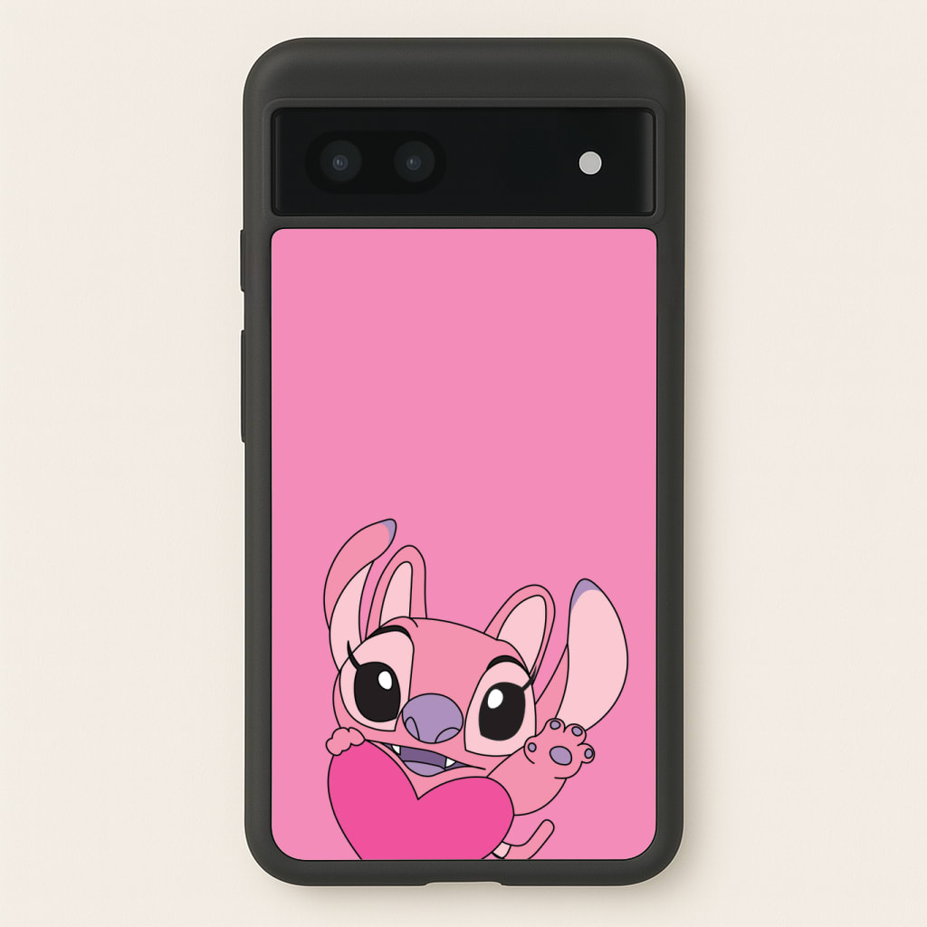 Holding Heart - Pink Alien Phone Case