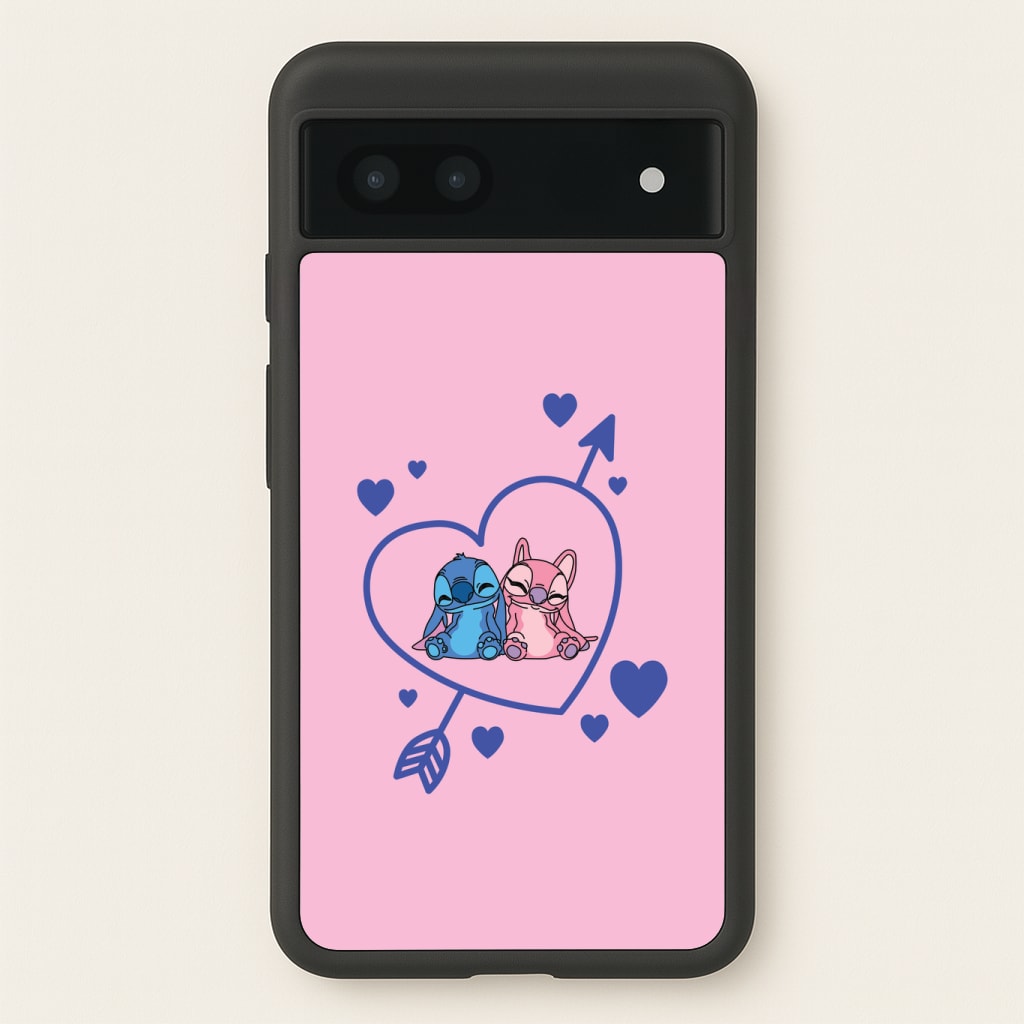 Arrow Heart - Pink Alien Phone Case