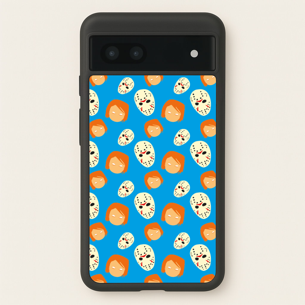 Chucky And Jason Pattern - Halloween Phone Case