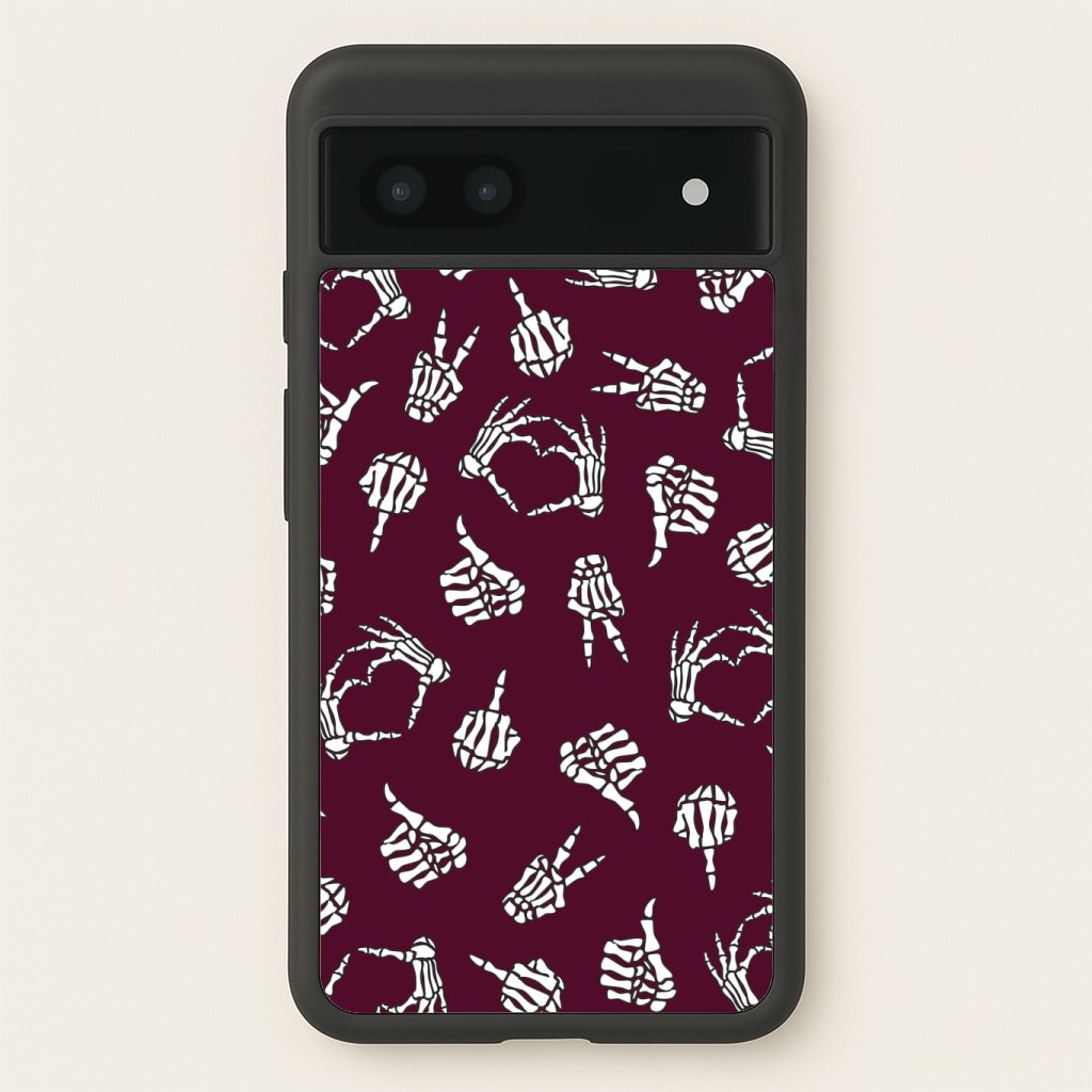 Skeleton Hands Pattern Phone Case