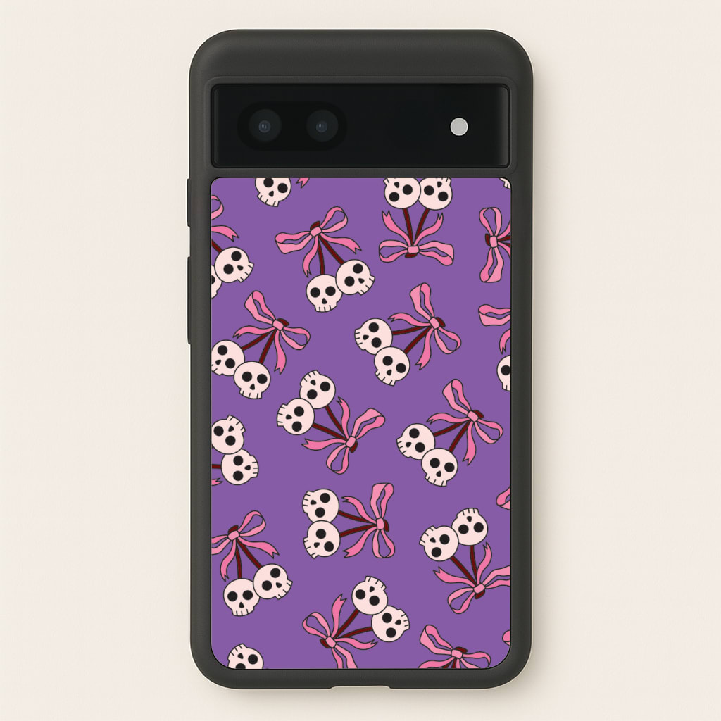 Cherry Skulls Pattern Phone Case