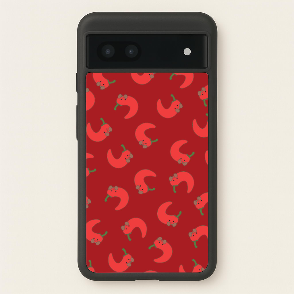 Red Chilli Pattern Phone Case