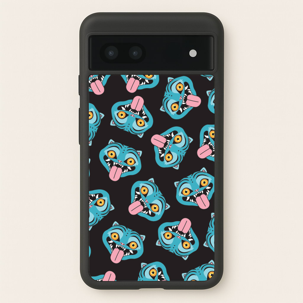 Demon Cat Pattern Phone Case