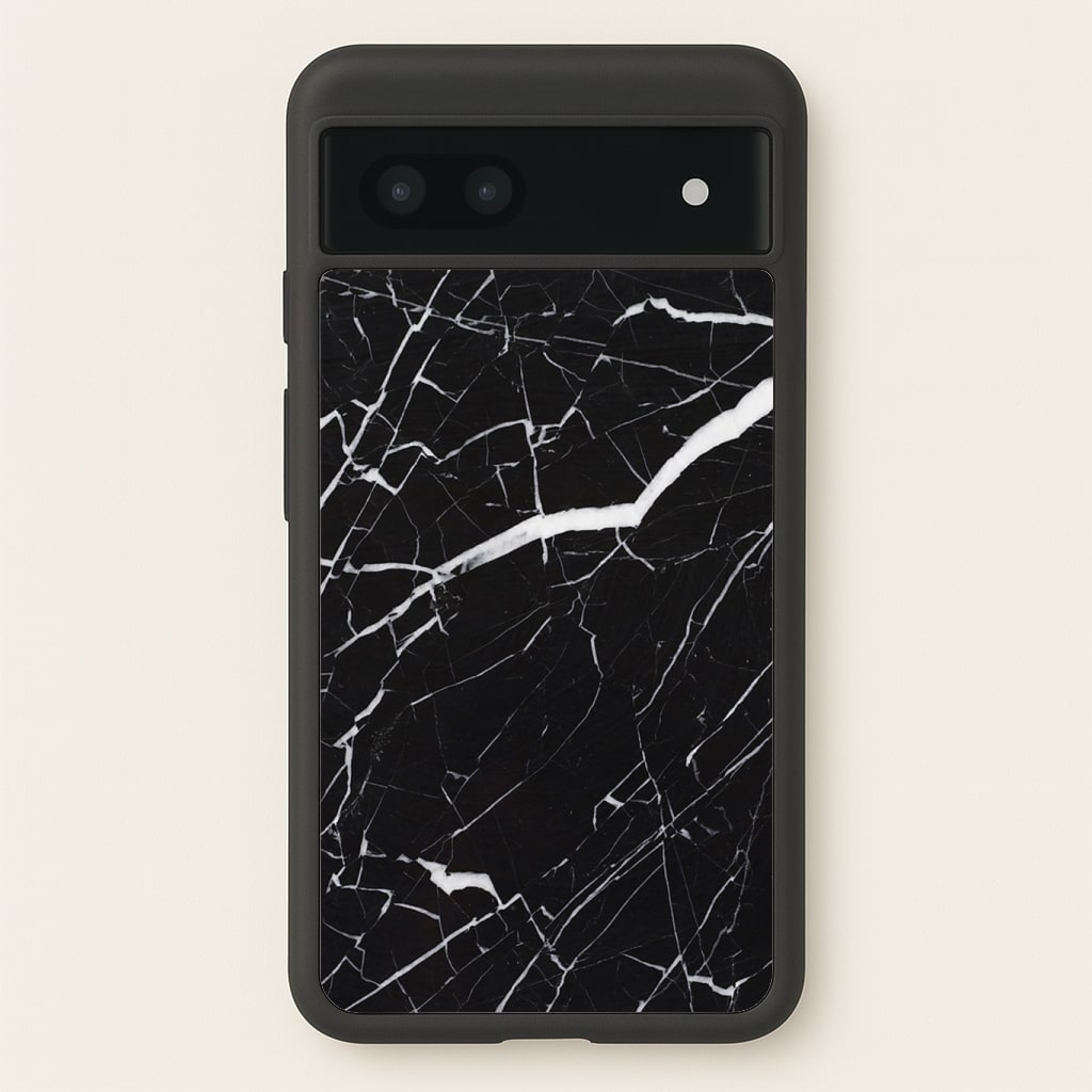 Black & White Marble Pattern Phone Case