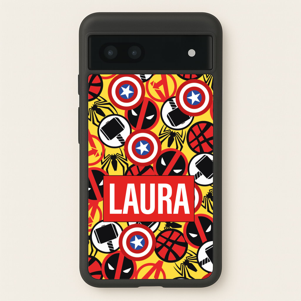 Collage - Personalised Superhero Comic Phone Case