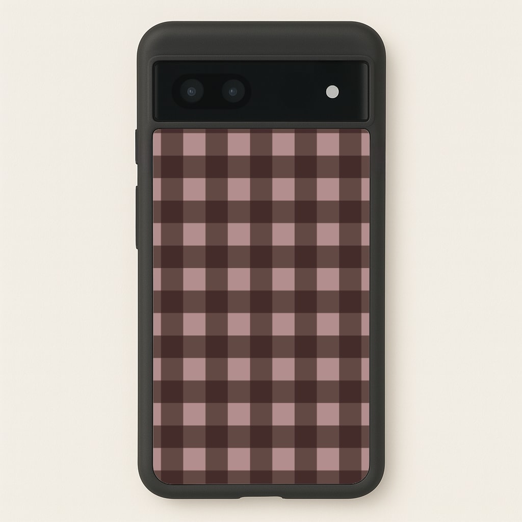 Chocolate Gingham Phone Case