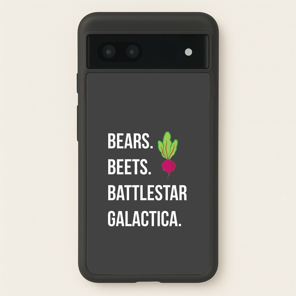 Bears. Beets. Battlestar Galactica Illustration Phone Case