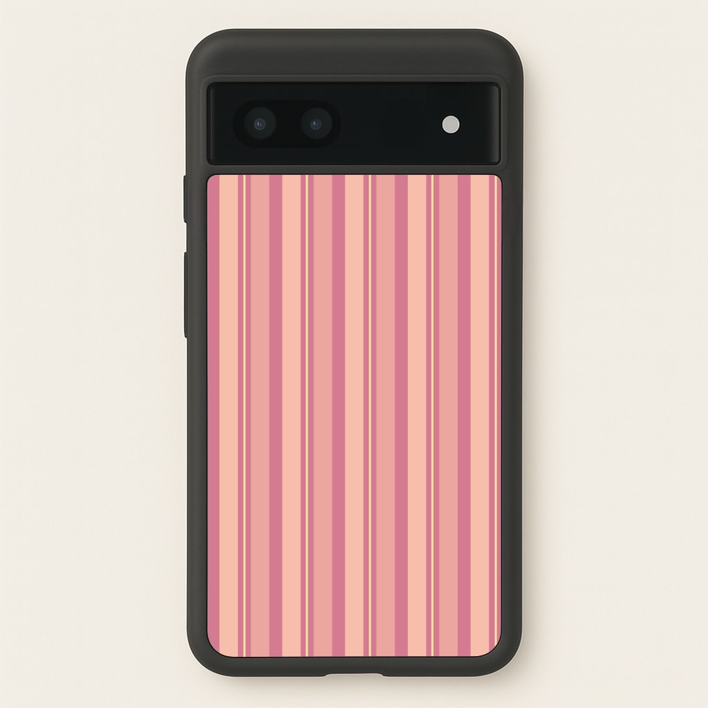 Pink And Yellow Stripes Phone Case