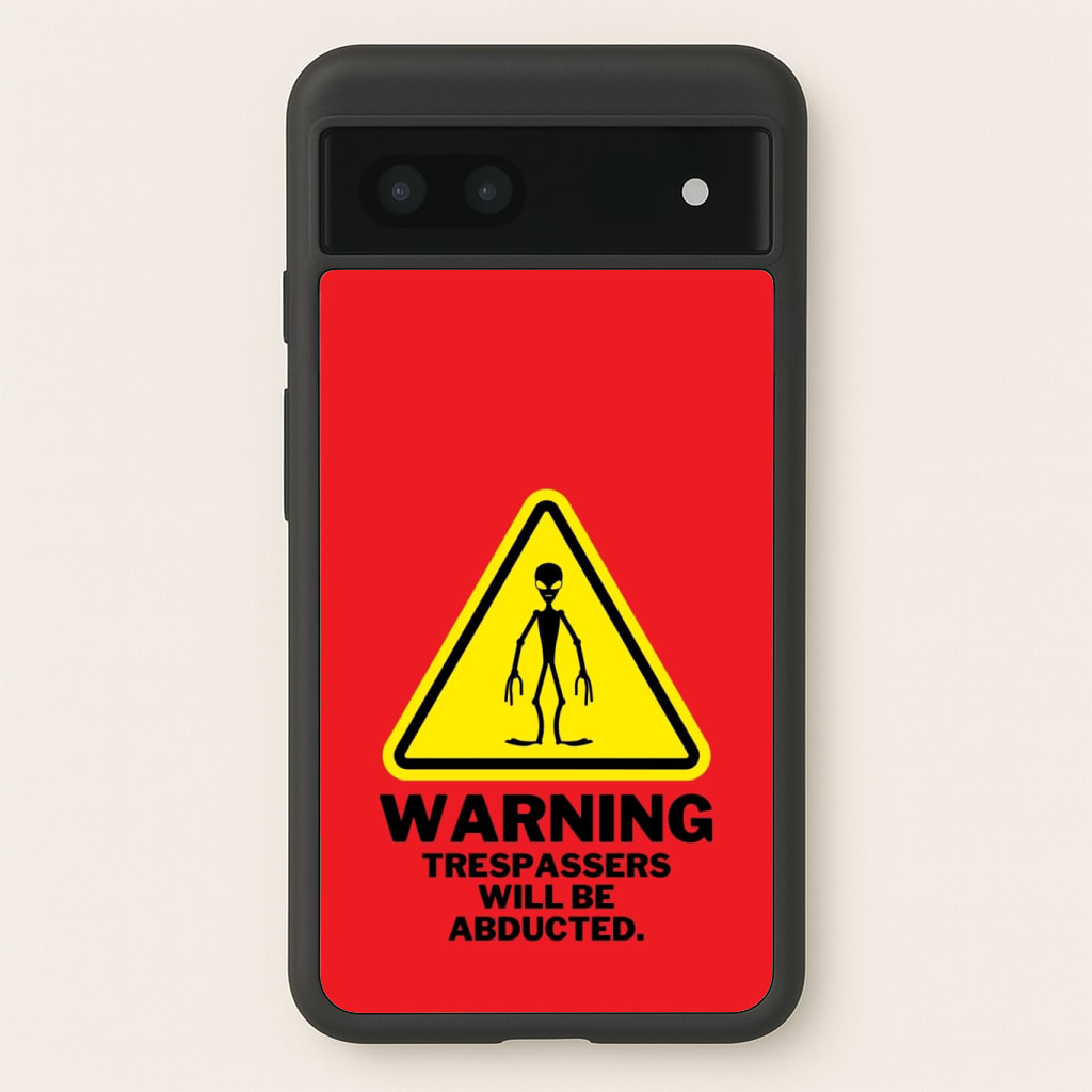 Warning Abduction - Space Phone Case