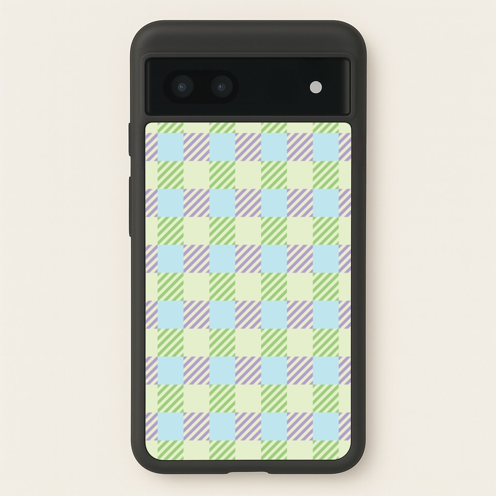 Green And Purple Checkered Phone Case