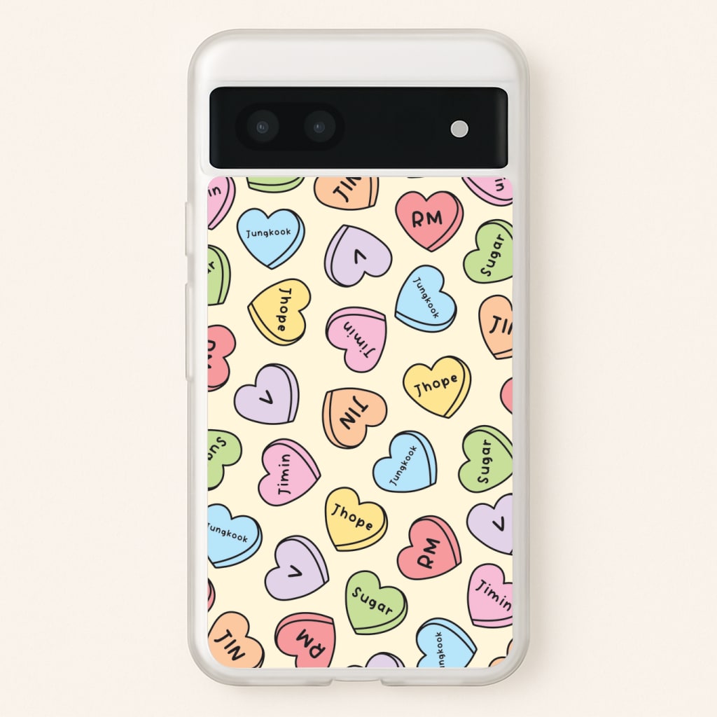 K-Pop Band Members Love Hearts Pattern Phone Case
